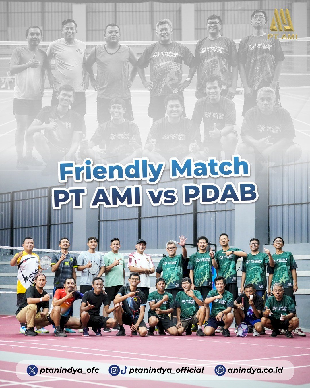 Friendly Match PDAB - PT AMI: Menjaga Sinergi dan Kebersamaan Melalui Olahraga