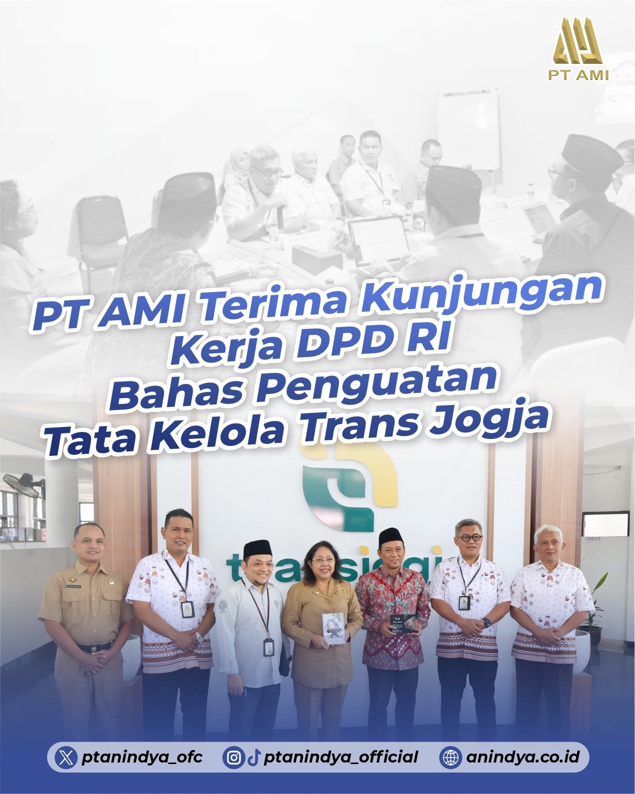 Serap Aspirasi dan Tinjau Tata Kelola Trans Jogja, PT AMI Terima Kunjungan Kerja Komite II DPD RI dan Dishub DIY